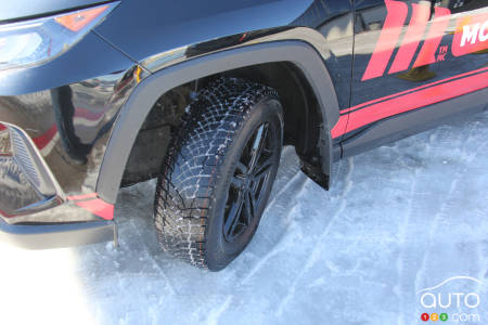 The Winter Edge II tires on a Toyota RAV4